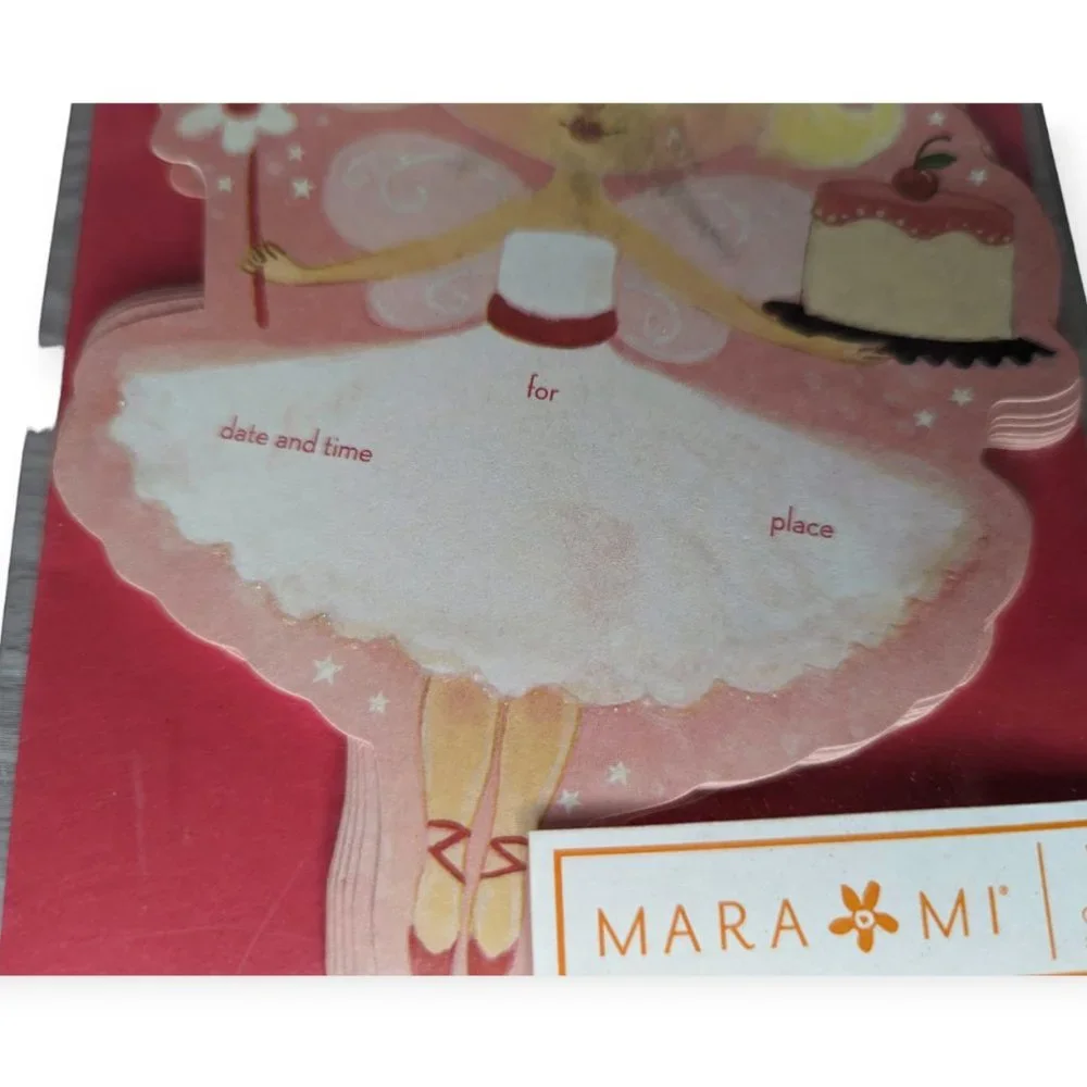 NWT Mara Mi Ballerina Party Invitations Pack of 10